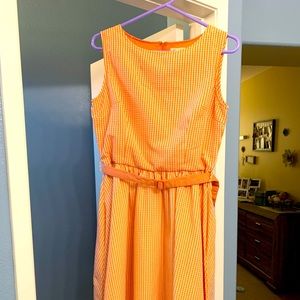 Lindy Bop Dress Orange check 🍊